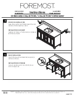 Preview for 5 page of Foremost CORSICANA CNAWVT4922 Instructions Manual