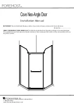 Foremost Cove Neo-Angle Door Installation Manual preview