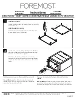 Предварительный просмотр 3 страницы Foremost CRBVT3018D Instructions Manual