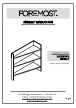 Foremost HEIDI HSL-03192-1 Assembly Instructions Manual предпросмотр