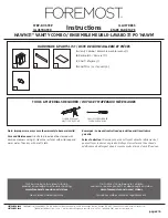 Предварительный просмотр 2 страницы Foremost HNBVT3122 Instructions Manual