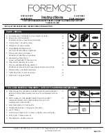 Preview for 1 page of Foremost JAXTON TL-8320-HC-EW Instructions Manual