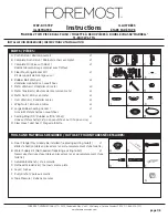 Foremost MARKELL Instructions Manual preview