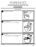 Предварительный просмотр 6 страницы Foremost Massa Operating Manual, Installation Steps