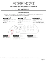 Предварительный просмотр 9 страницы Foremost Massa Operating Manual, Installation Steps