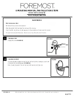 Предварительный просмотр 11 страницы Foremost Massa Operating Manual, Installation Steps