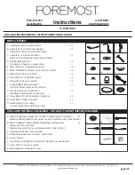 Foremost TL-7249CE-WL Instructions Manual preview