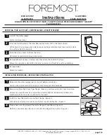 Предварительный просмотр 2 страницы Foremost TL-7424HC-EWL Instructions Manual