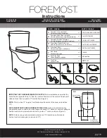 Foremost TL-8243HC-EW Instruction Sheet preview