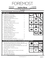 Preview for 1 page of Foremost TL-8257-WL1 Instructions Manual