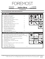 Foremost TT-2000E-WL-PB Instructions Manual preview