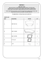 Предварительный просмотр 2 страницы Foremost Veranda Classics 966650 Assembly & Care Instructions