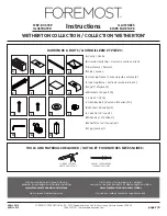 Предварительный просмотр 2 страницы Foremost WETHERTON WETWA6122D Instructions Manual