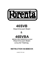 Preview for 1 page of Forenta 46SVB Instruction Handbook Manual