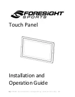 Preview for 1 page of Foresight Sports FTP10 Installation And Operation Manual