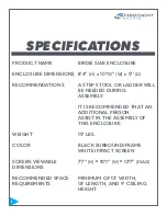 Preview for 3 page of Foresight Sports SIM IN A BOX BIRDIE SIAB ENCLOSURE Assembly Instructions Manual