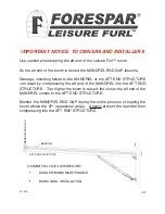 Preview for 21 page of Forespar Leisure Furl OFFSHORE IN-BOOM FURLING SYSTEM Installation Manual