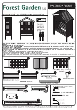 Предварительный просмотр 1 страницы Forest garden PALERMO ARBOUR Assembly Manual