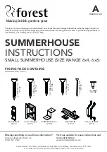 Forest garden SUMMERHOUSE Instructions Manual preview