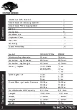 Preview for 2 page of Forest-Master FM16D Manual