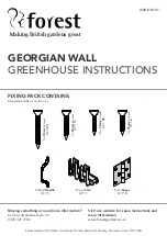 Forest GEORGIAN WALL Instructions Manual preview