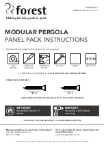 Preview for 1 page of Forest MODPERGPPK Panel Pack Instructions