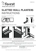 Предварительный просмотр 1 страницы Forest SLATWALLPLANT1 Instructions