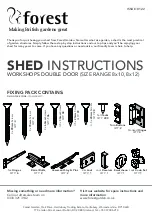 Forest Timberdale 8 x 12 ft Tongue & Groove Shed Instructions Manual preview