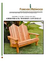 Preview for 1 page of Forever Redwood ADIRONDACK WOODEN LOVESEAT Assembly Instructions