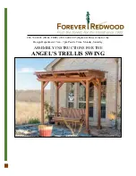 Forever Redwood Angel's Trellis Swing Assembly Instructions Manual preview