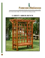 Preview for 1 page of Forever Redwood ANNAPOLIS GARDEN ARBOR BENCH Manual