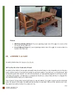 Preview for 10 page of Forever Redwood ANNAPOLIS GARDEN ARBOR BENCH Manual