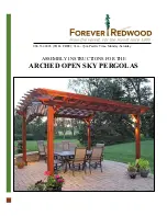 Forever Redwood Arched Open Sky Pergolas Assembly Instructions Manual preview