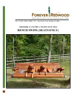 Forever Redwood BENCH SWINS Assembly Instructions Manual preview