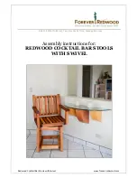 Preview for 1 page of Forever Redwood Cocktail Bar Stools Assembly Instructions