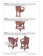 Preview for 4 page of Forever Redwood Cocktail Bar Stools Assembly Instructions