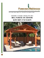 Forever Redwood DEL NORTE OUTDOOR KITCHEN PAVILION Assembly Instructions Manual preview