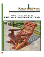 Forever Redwood ENSENADA WOODEN ROCKING CHAIR Assembly Instructions Manual preview