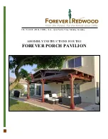 Forever Redwood Forever Porch Pavilion Assembly Instructions Manual preview