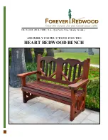 Preview for 1 page of Forever Redwood HEART REDWOOD BENCH Assembly Instructions Manual