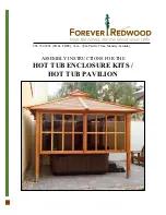 Preview for 1 page of Forever Redwood HOT TUB ENCLOSURE KITS Assembly Instructions Manual