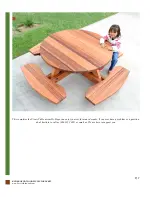 Preview for 8 page of Forever Redwood KID'S ROUND WOOD PICNIC TABLE KIT Assembly Instructions Manual