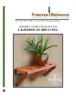 Preview for 1 page of Forever Redwood LIGHTHOUSE SHELVING Assembly Instructions Manual