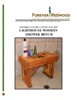 Forever Redwood LIGHTHOUSE WOODEN SHOWER BENCH Assembly Instructions preview