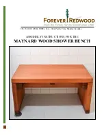 Preview for 1 page of Forever Redwood MAYNARD WOOD SHOWER BENCH Assembly Instructions