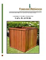 Preview for 1 page of Forever Redwood NAPA PLANTERS Assembly Instructions Manual