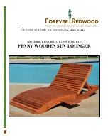 Forever Redwood PENNY WOODEN SUN LOUNGER Assembly Instructions preview