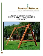 Forever Redwood RORY'S GIANT PLAYGROUND SWING SET Assembly Instructions Manual preview