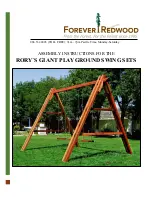 Forever Redwood RORY'S Assembly Instructions Manual preview