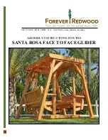 Preview for 1 page of Forever Redwood SANTA ROSA FACE TO FACE GLIDER Assembly Instructions Manual